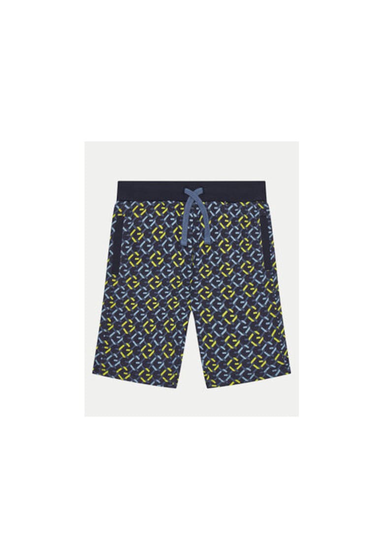 Pantaloni scurti sport din bumbac cu imprimeu