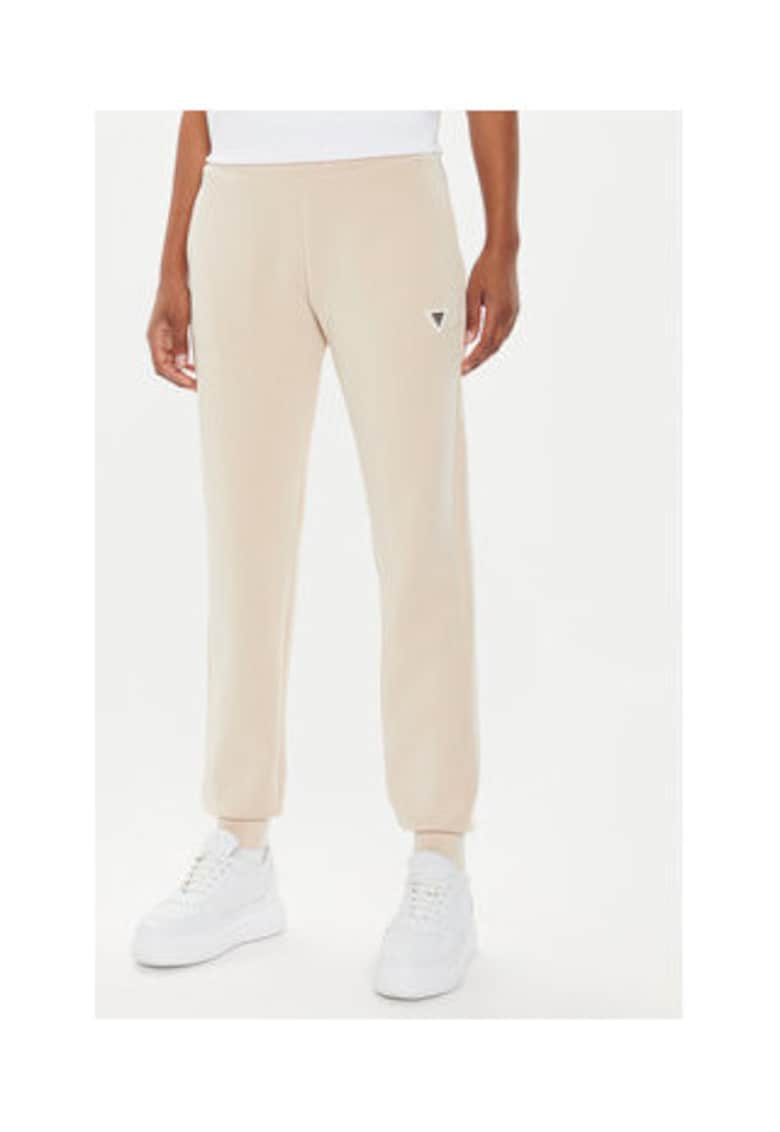Pantaloni de trening din amestec de modal cu logo discret
