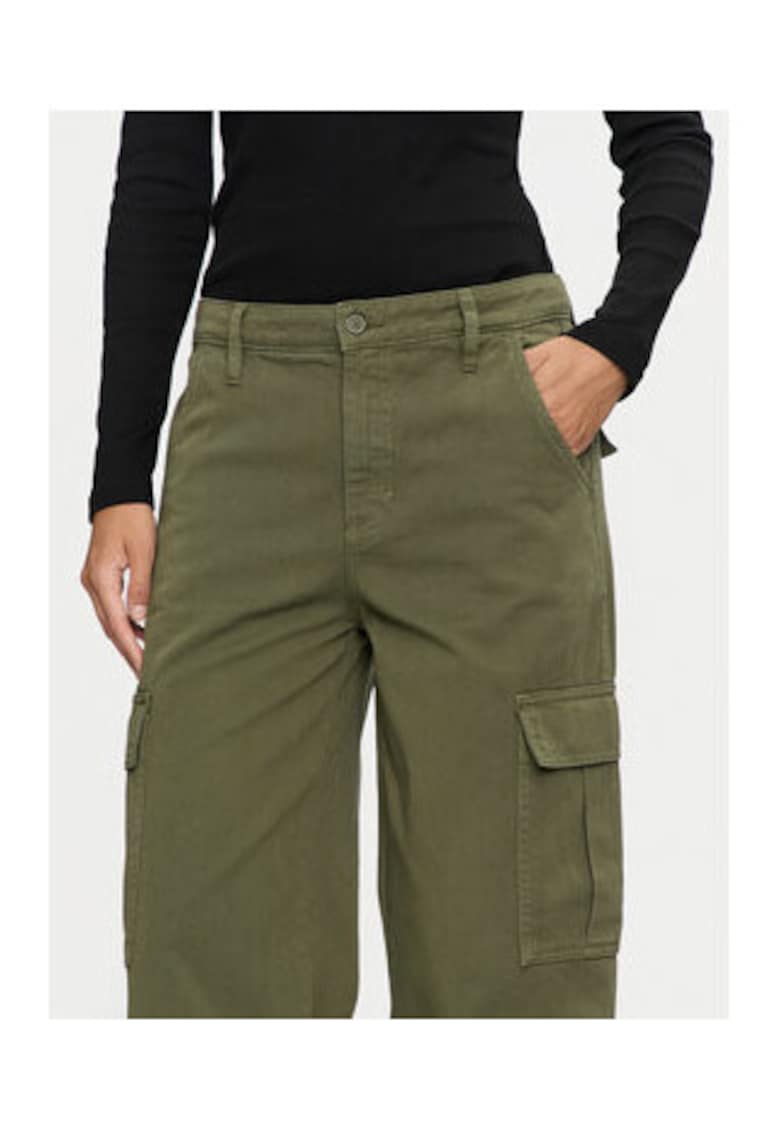 Pantaloni cargo pentru femei cu bumbac organic