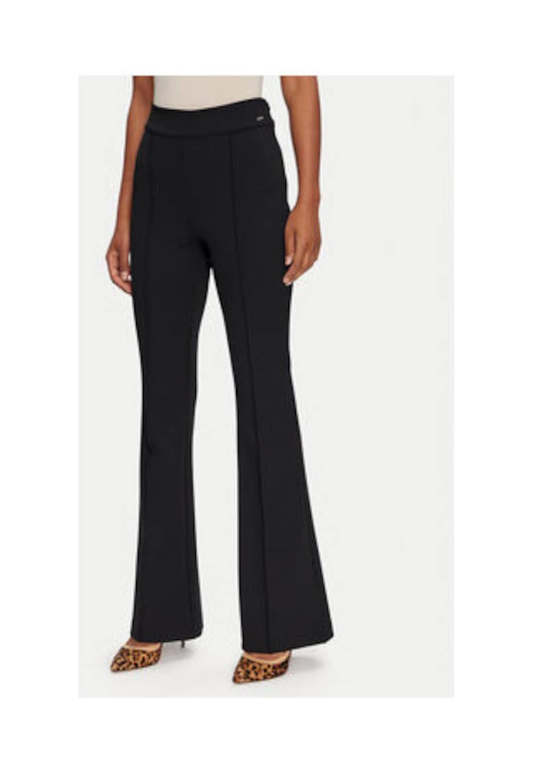 Guess Pantaloni cu talie inalta cu croiala ampla -