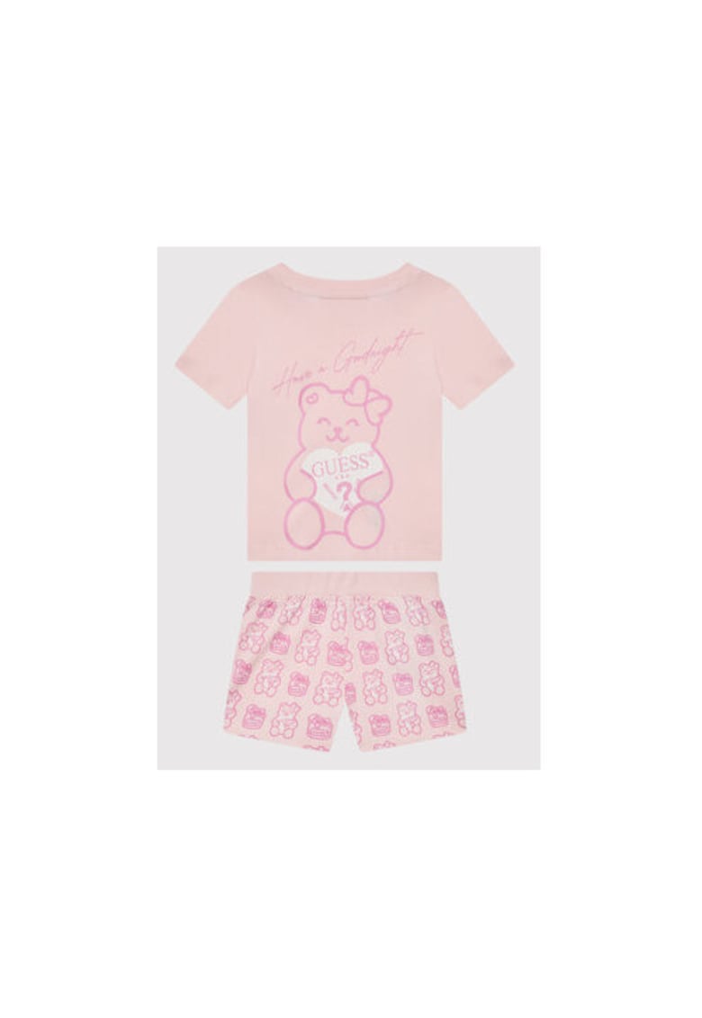 Guess Pijama scurta din bumbac organic