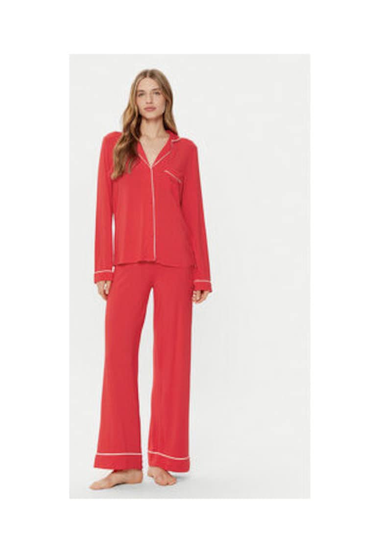 Pijama din amestec de modal cu pantaloni lungi