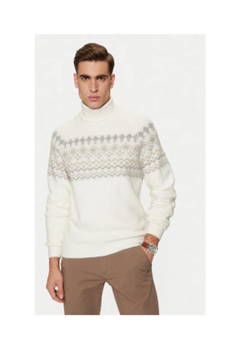 Pulover din tricot cu guler inalt
