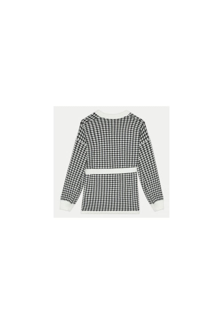 Cardigan cu cordon in talie
