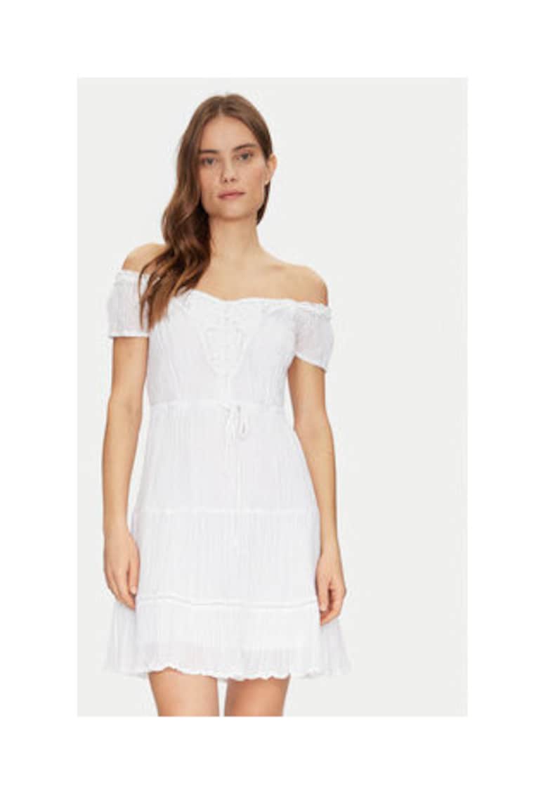 Guess Rochie din amestec de ramie