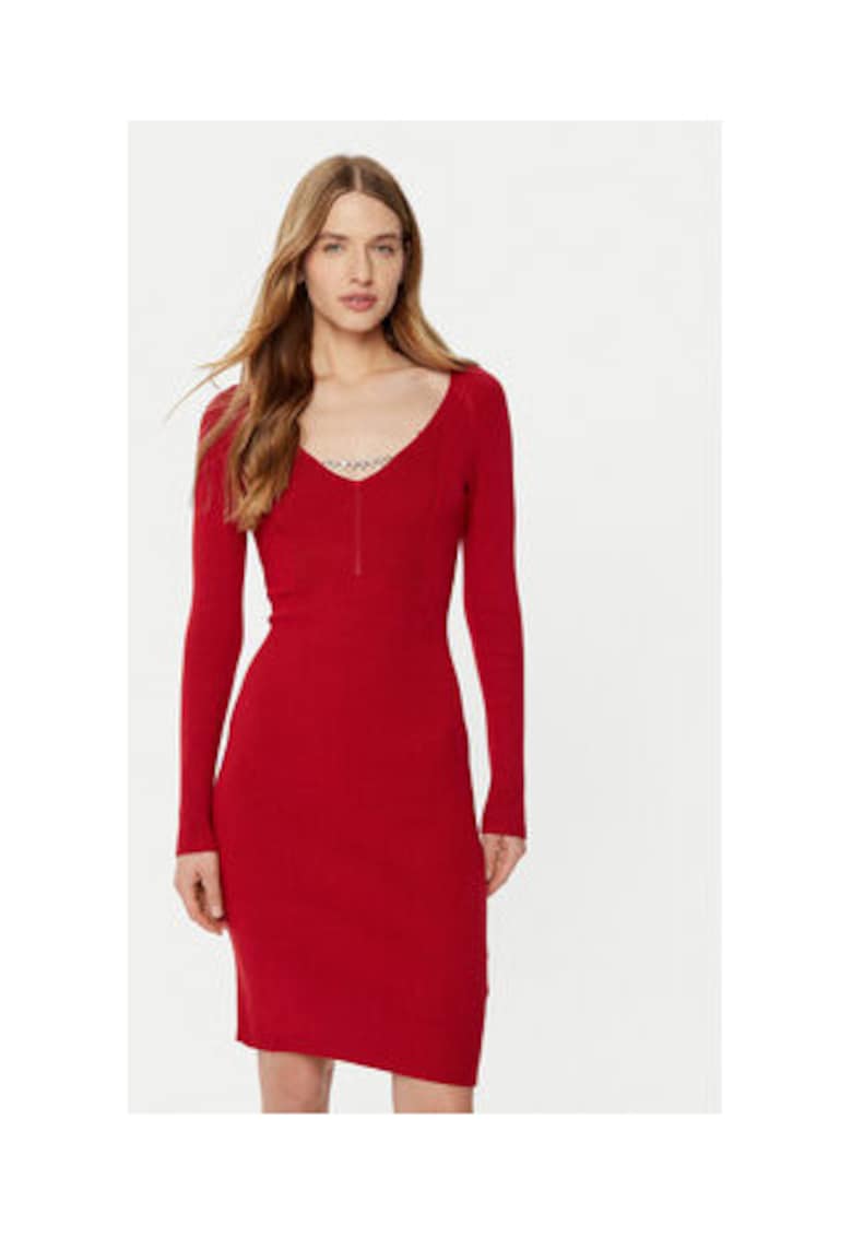 Guess Rochie bodycon - cu decolteu in V