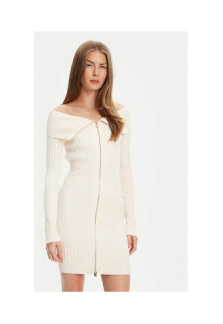 Rochie tricotata - cu fermoar frontal