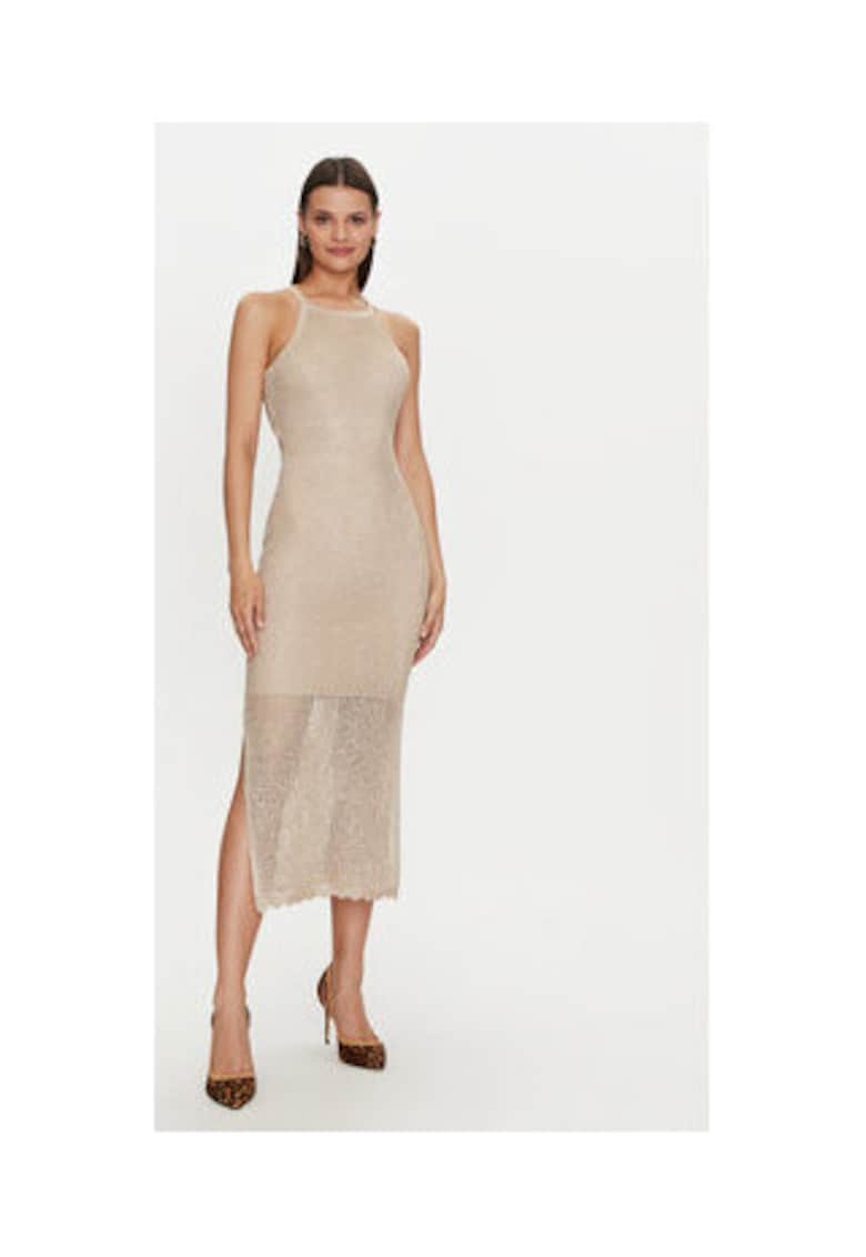 Rochie lunga bodycon cu spatele decupat -