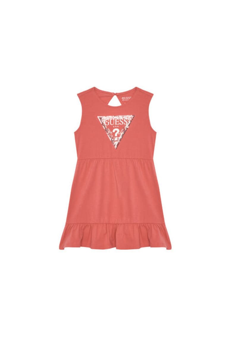 Rochie fara maneci cu logo frontal