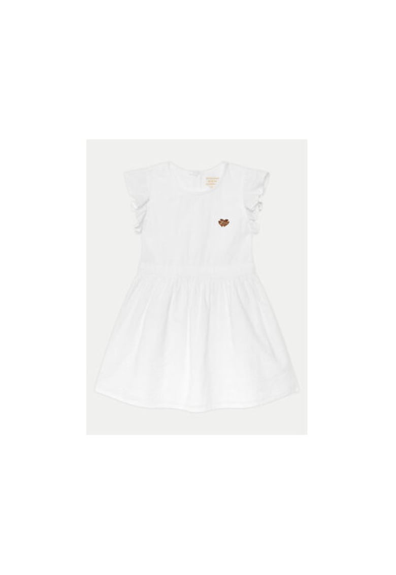 Rochie din bumbac cu maneci scurte