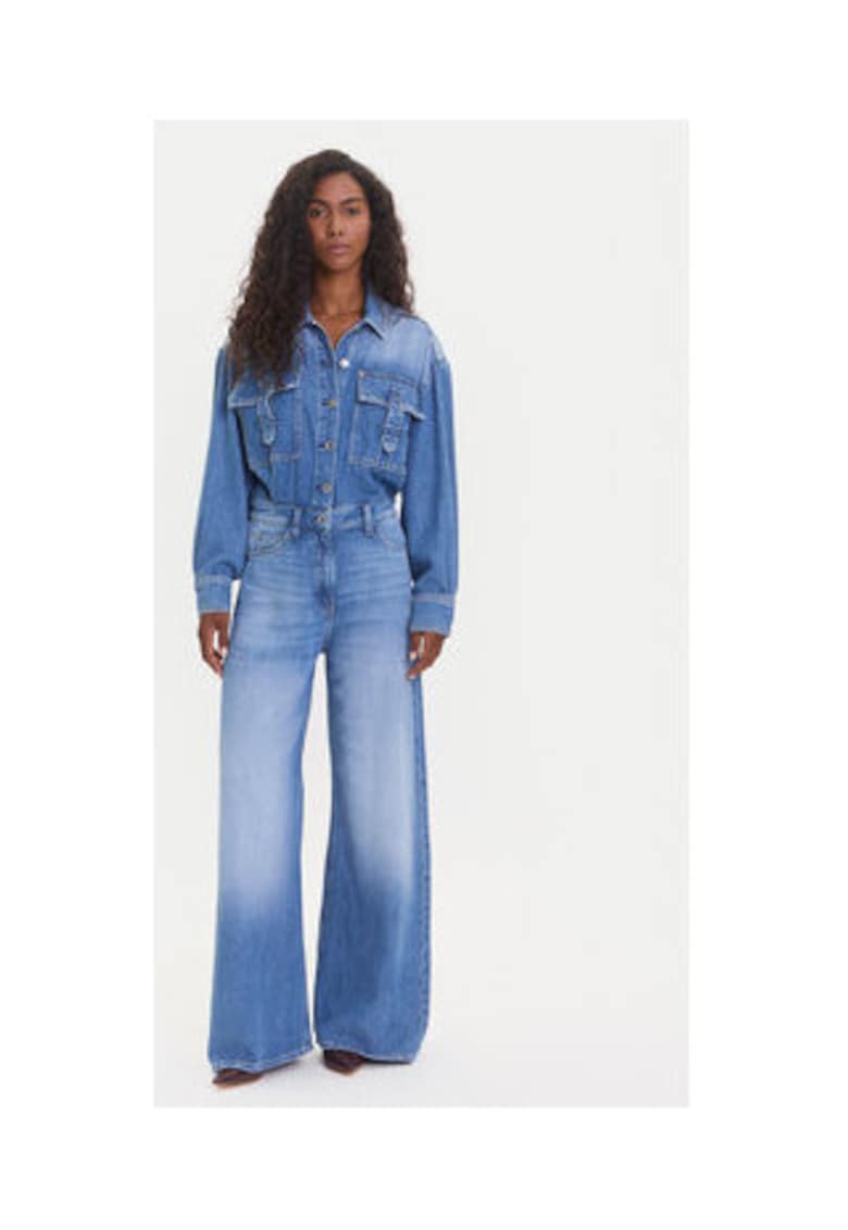 Salopeta din amestec de lyocell cu aspect decolorat