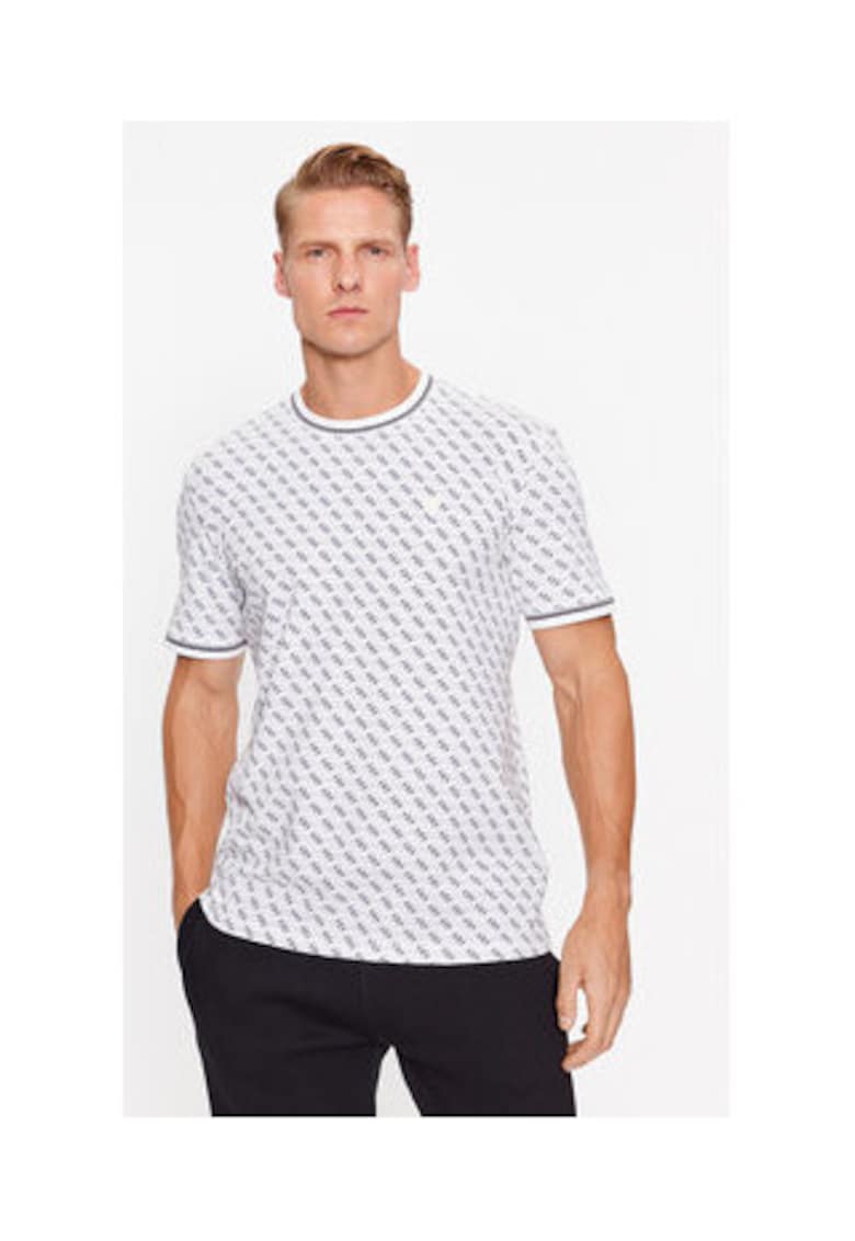 Tricou slim fit cu monograma
