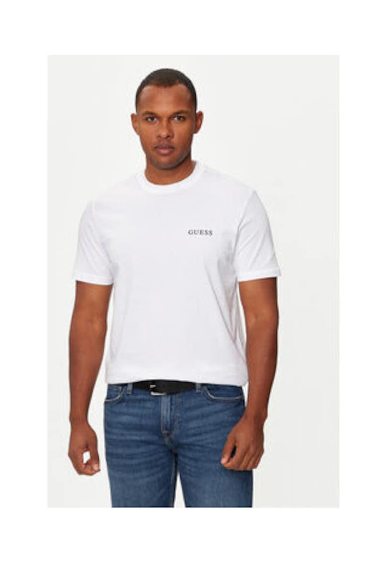 Tricou barbatesc - 100% bumbac - alb