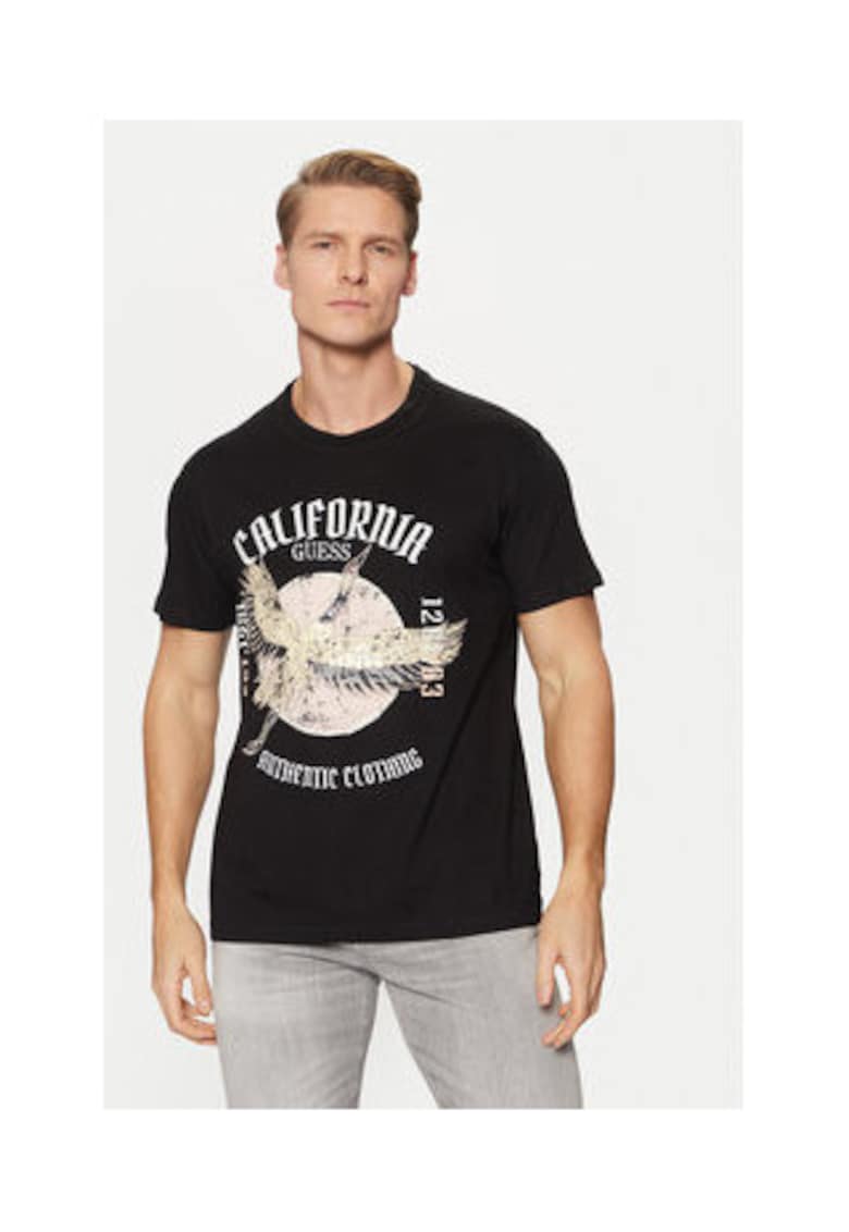 Tricou din bumbac cu imprimeu grafic pe piept