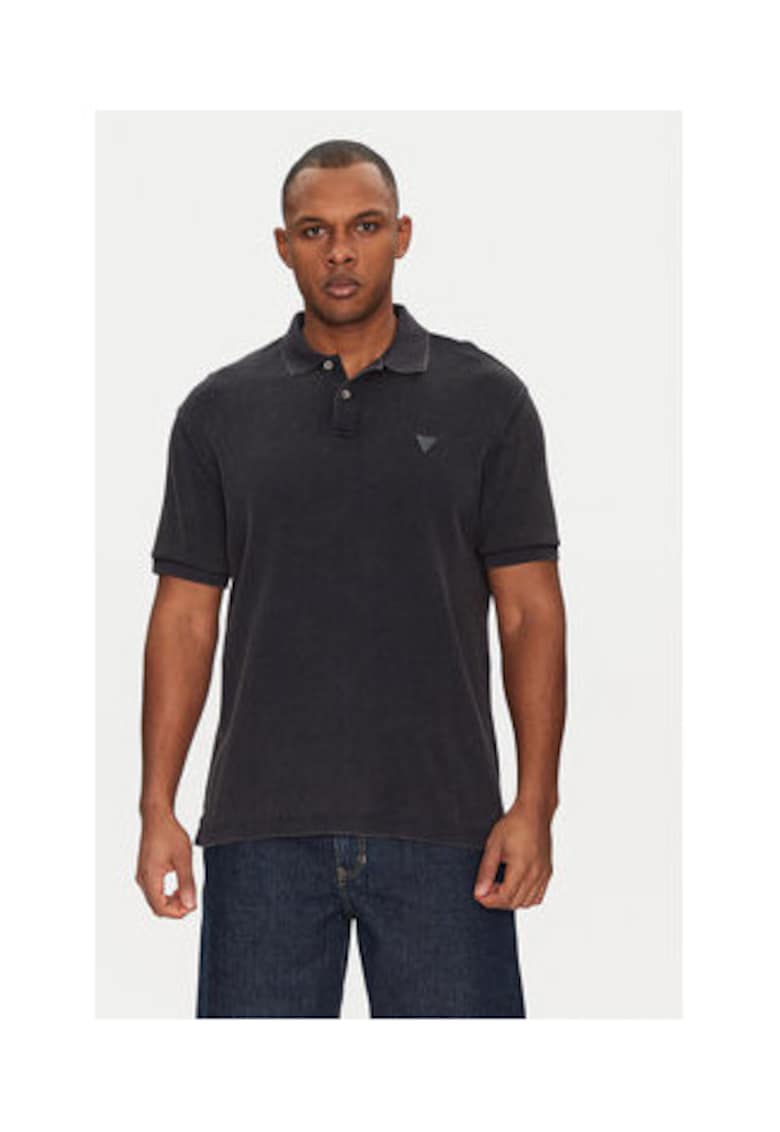 Tricou cu guler polo din bumbac organic