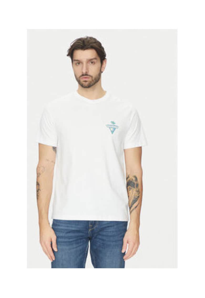 Tricou clasic cu decolteu rotund - Alb