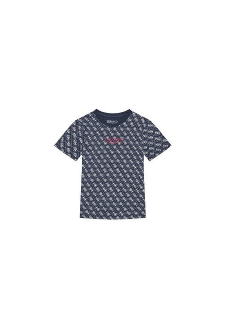 Guess Tricou din bumbac organic cu model logo