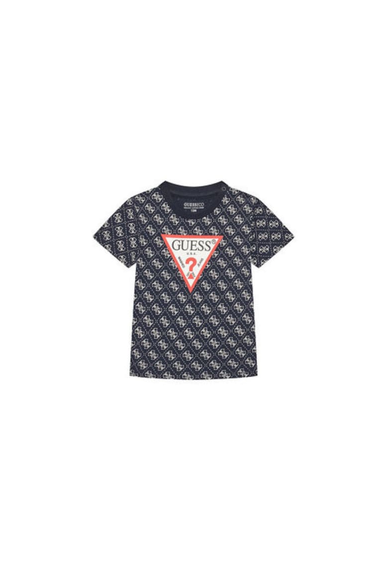 Tricou cu logo si maneci scurte