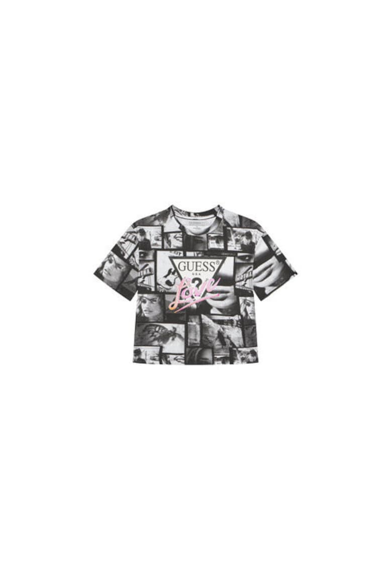 Tricou din amestec de bumbac organic cu imprimeu grafic