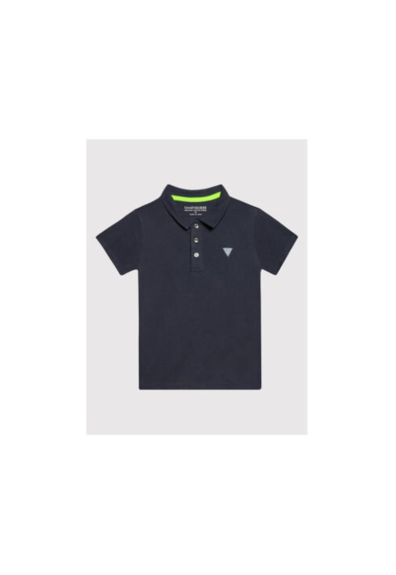 Guess Tricou polo din bumbac organic
