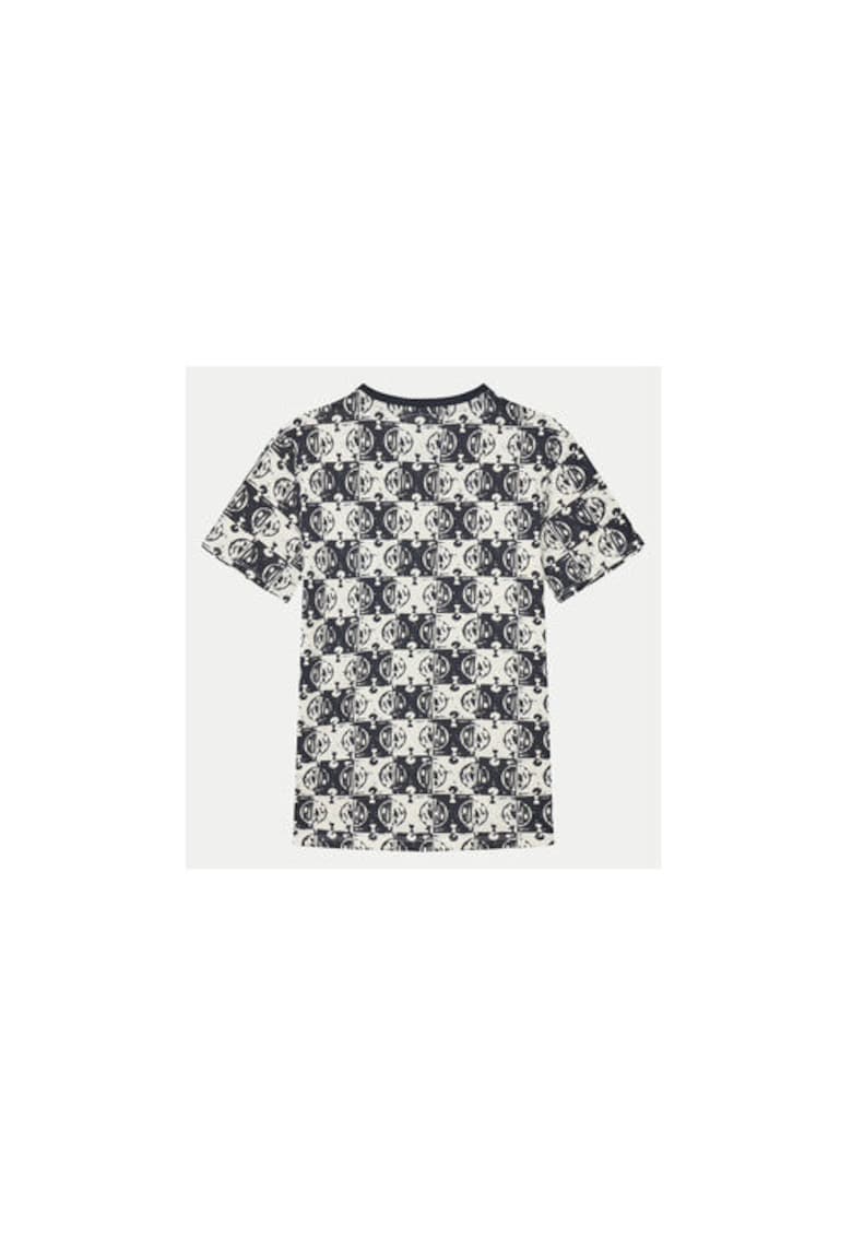 Tricou Cu Monograma Si Decolteu La Baza Gatului