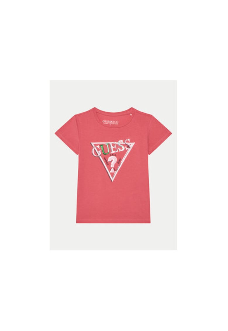 Tricou din amestec de bumbac organic si imprimeu logo