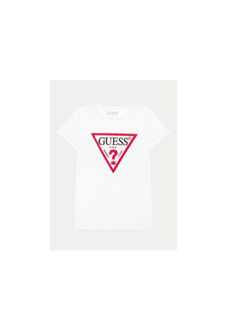 Tricou cu logo contrastant 00