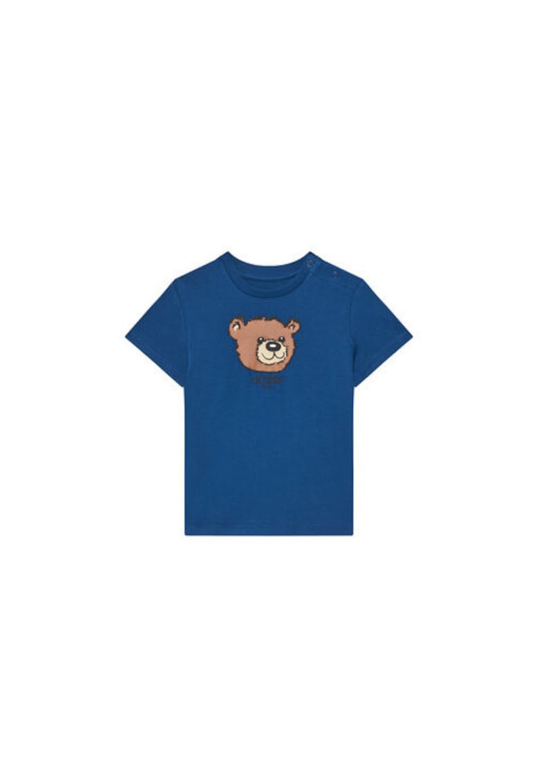Guess Tricou de bumbac organic cu model urs