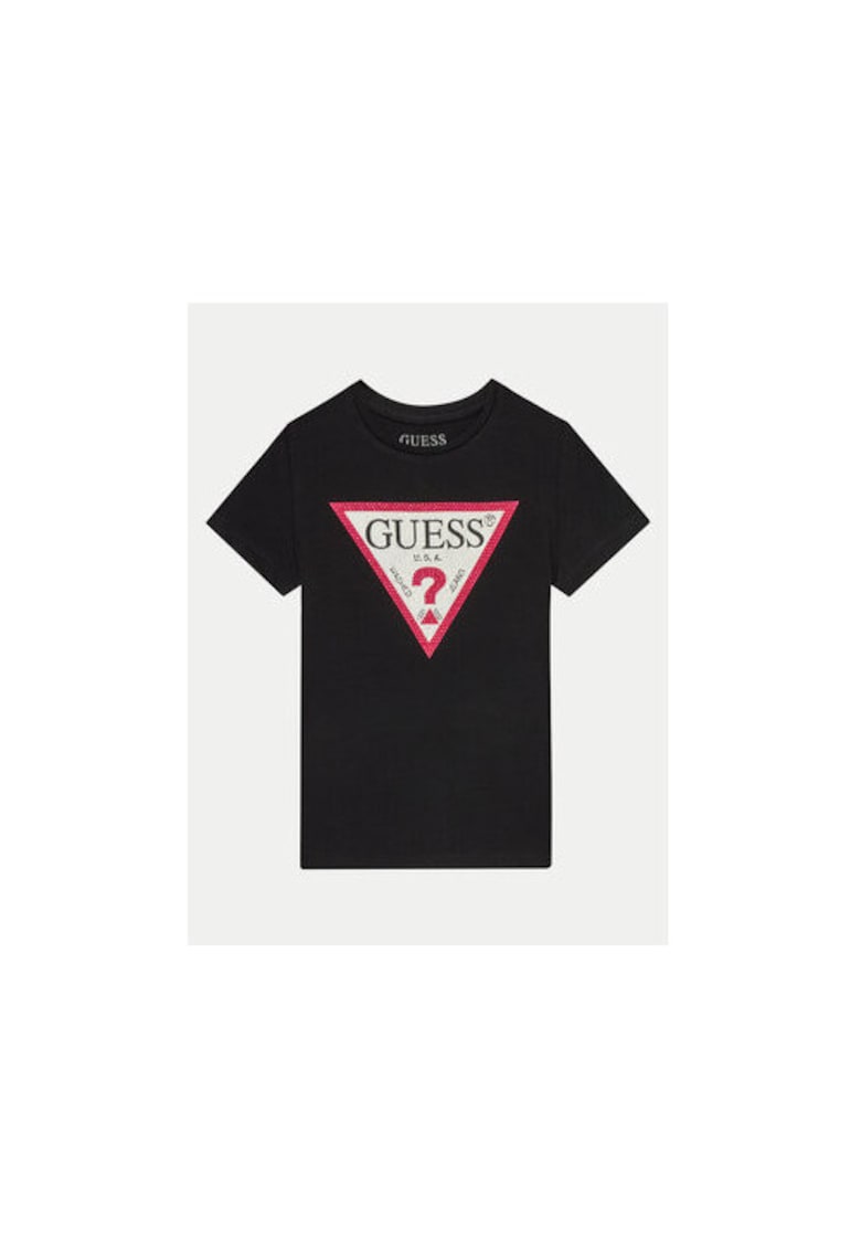 Tricou cu ogo din amestec de bumbac -