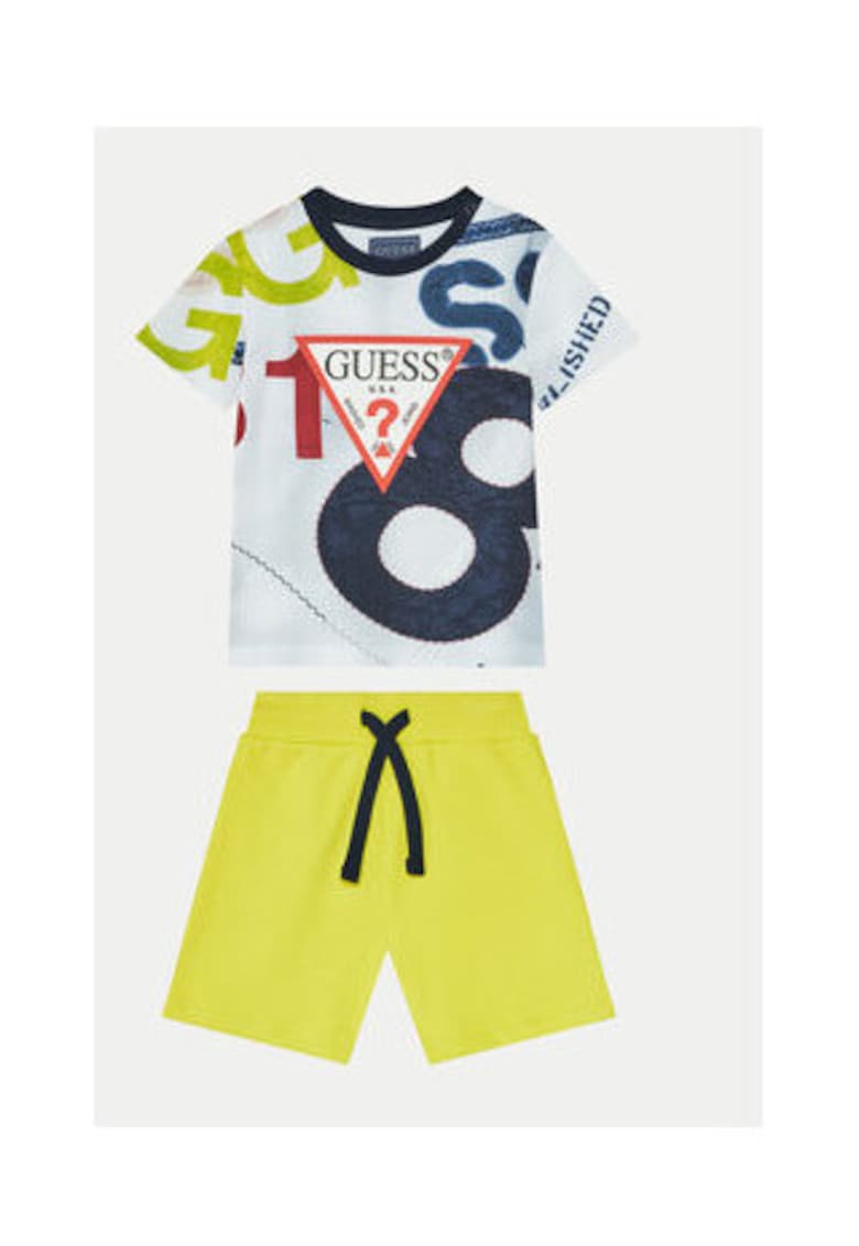 Set de tricou si pantaloni scurti din bumbac