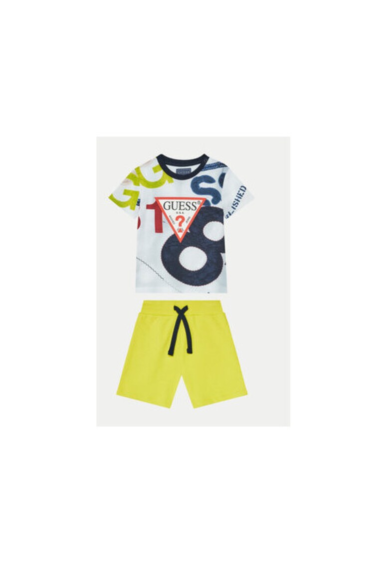 Set de tricou si pantaloni scurti din bumbac
