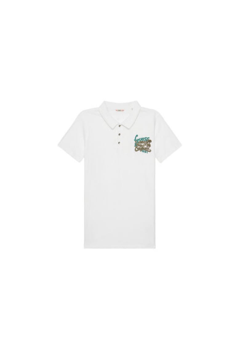 Tricou Polo din bumbac organic cu broderie
