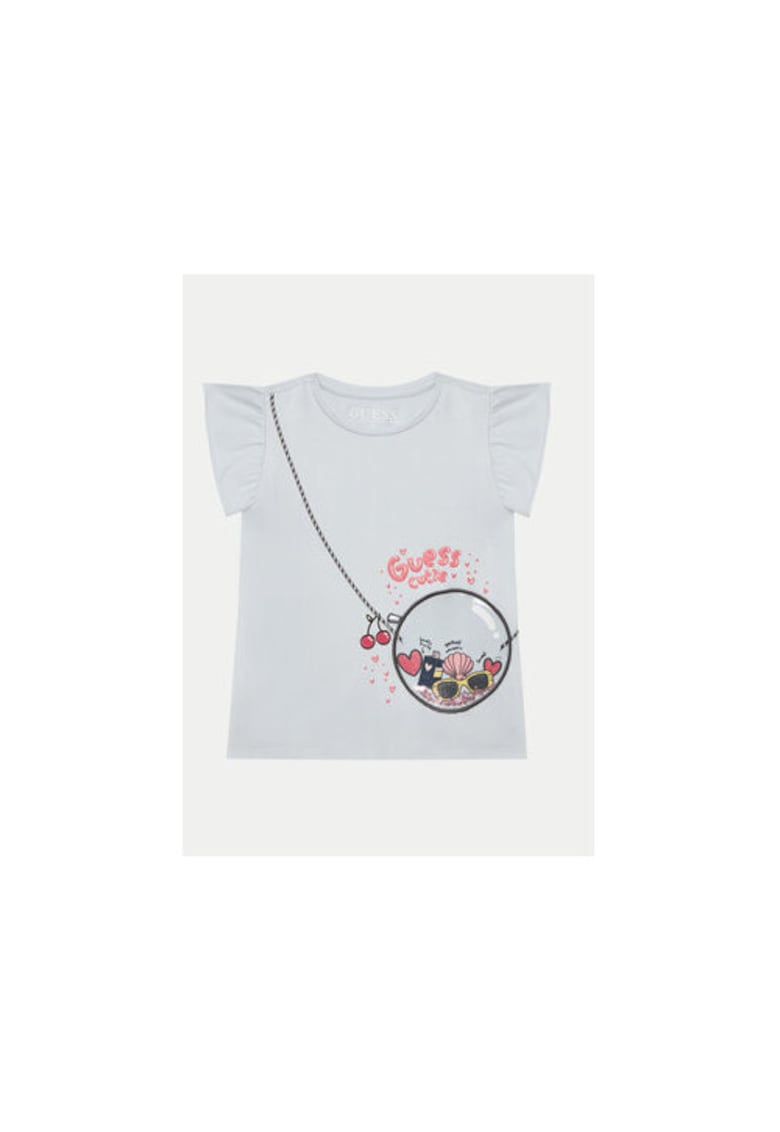 Tricou din amestec de bumbac organic cu imprimeu grafic -