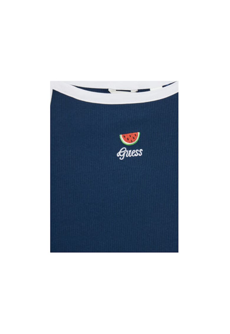 Top regular fit din amestec de bumbac