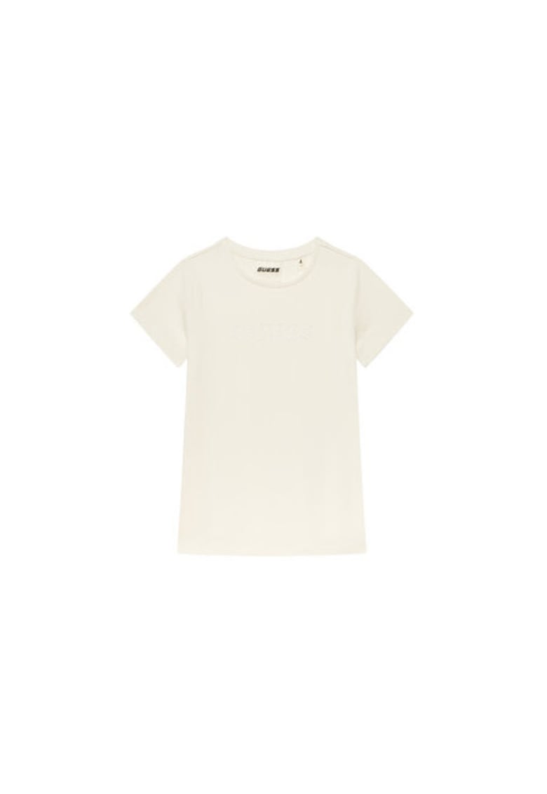 Tricou din amestec de bumbac cu model uni