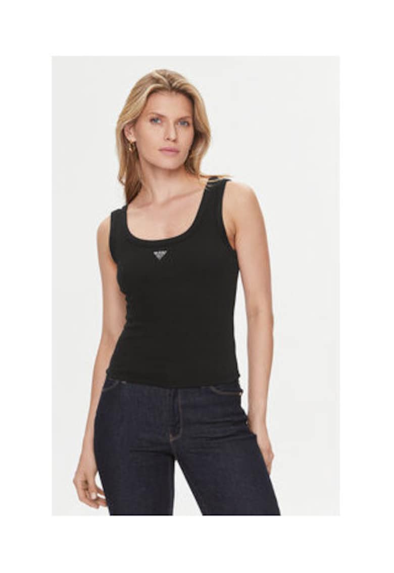 Guess Top Cu Decolteu Patrat