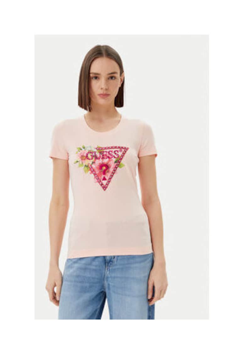 Tricou din amestec de bumbac organic cu logo 003