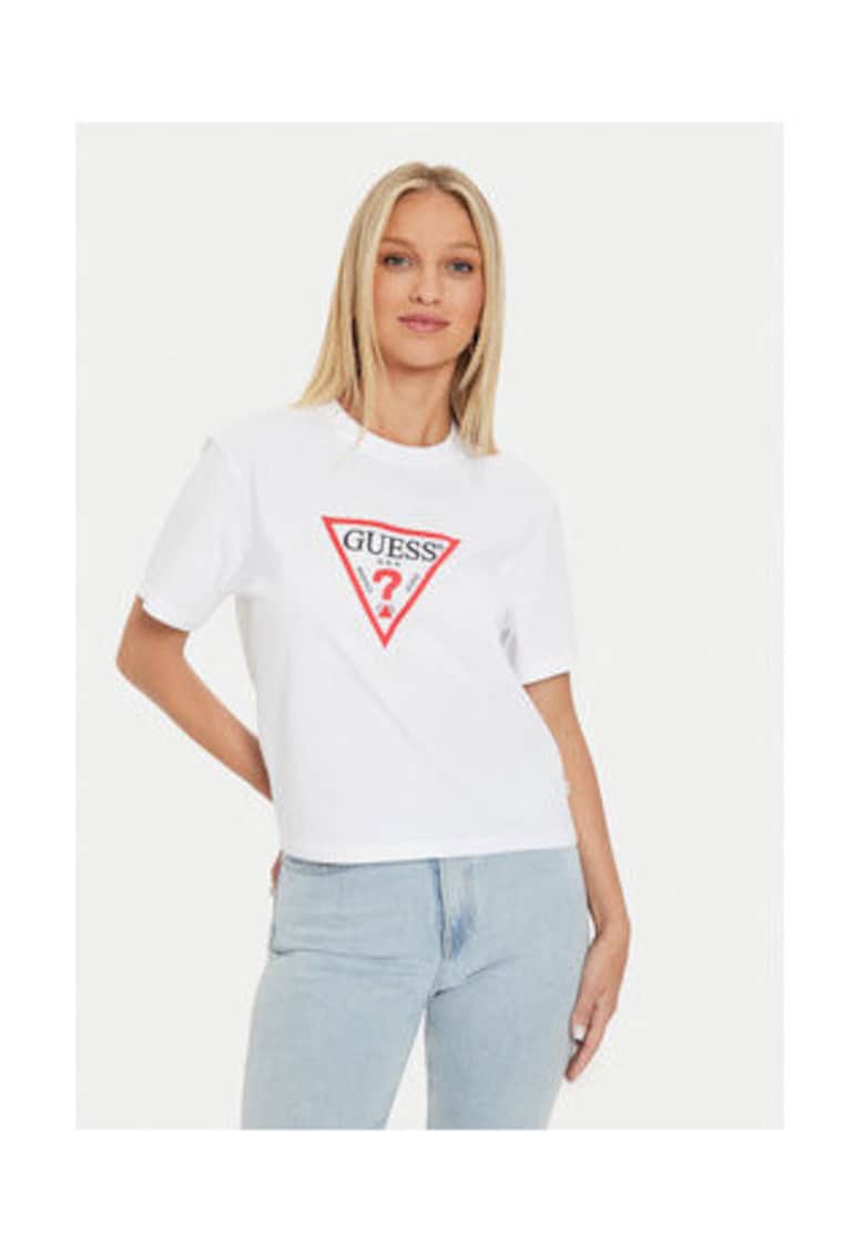 Tricou cu logo din bumbac