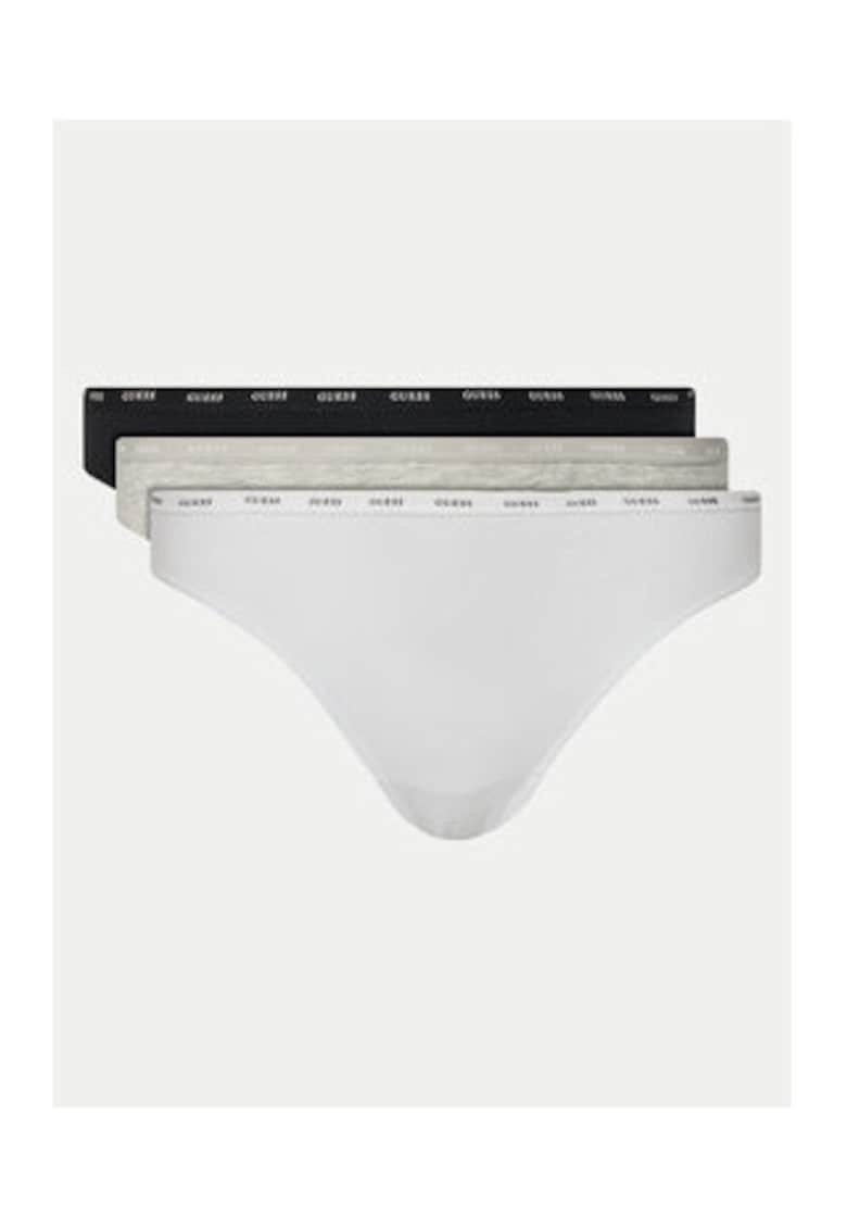Set de 3 perechi de chiloti cu model uni
