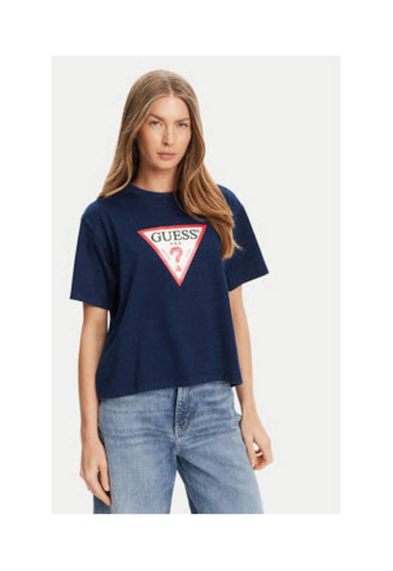 Guess Jeans Tricou dama - cu imprimeu grafic