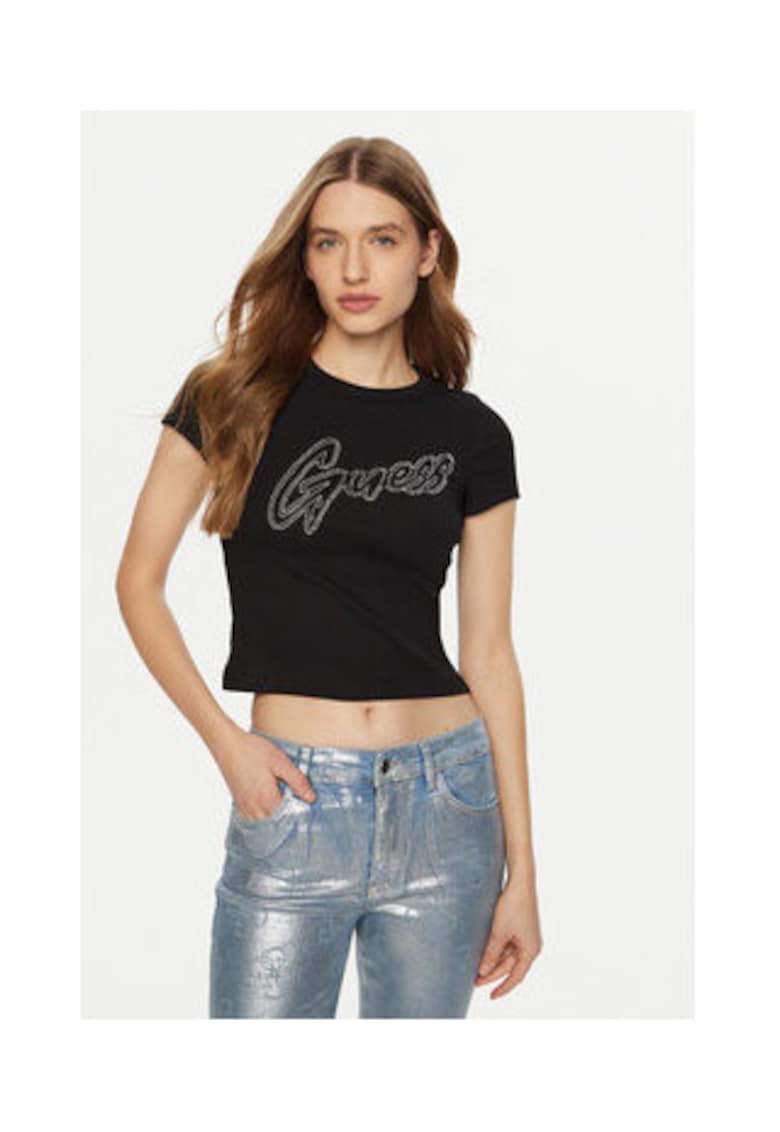 Tricou Crop Cu Logo -