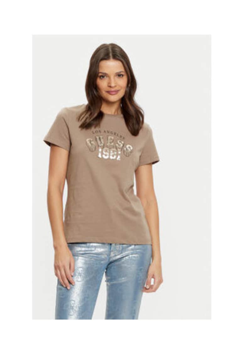 Tricou din bumbac cu maneci scurte