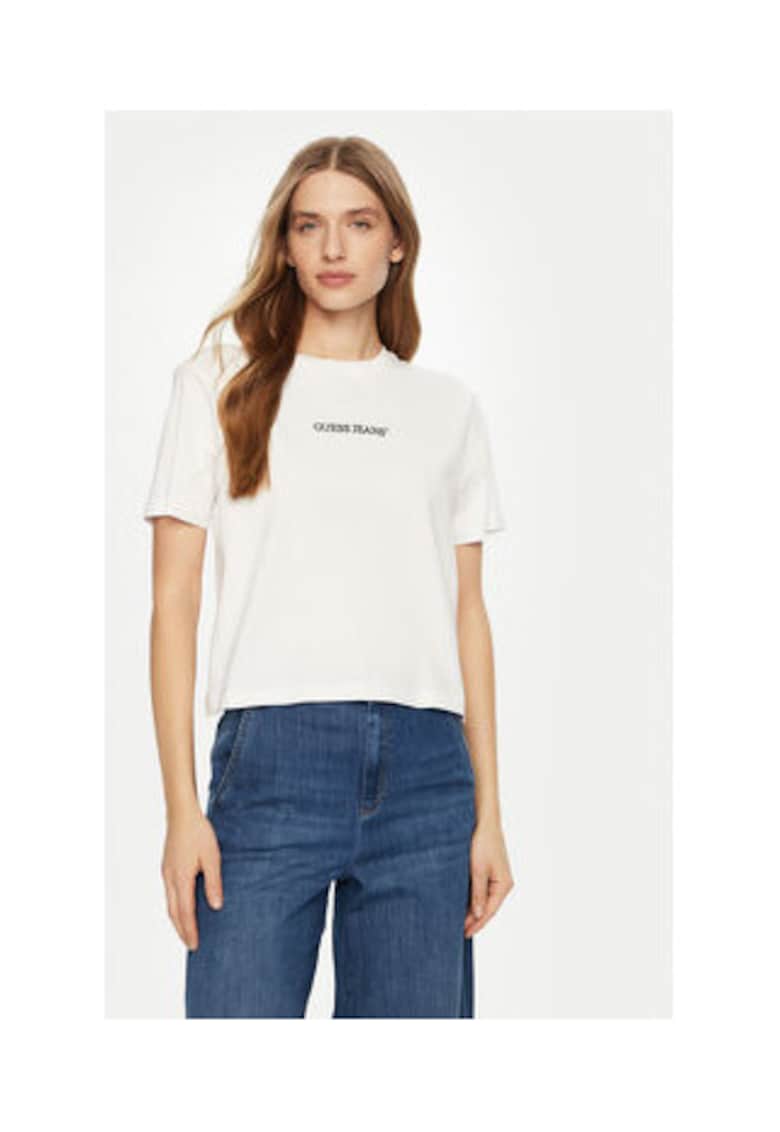 Tricou Din Bumbac Cu Detaliu Text