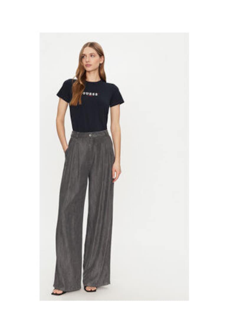 Tricou dama - 95% bumbac - 5% elastan - bleumarin -