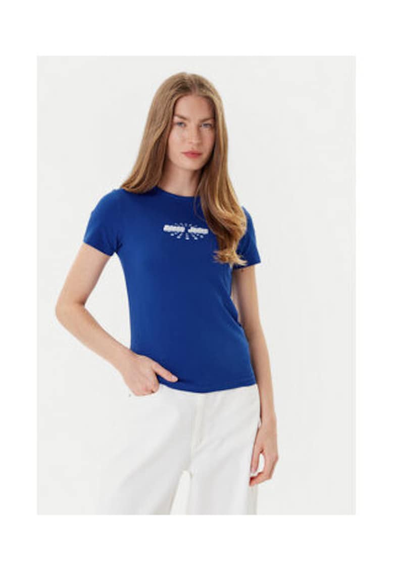 Tricou din amestec din bumbac organic si imprimeu