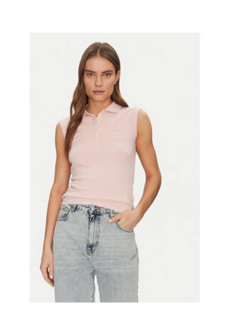 Tricou polo clasic - Bej