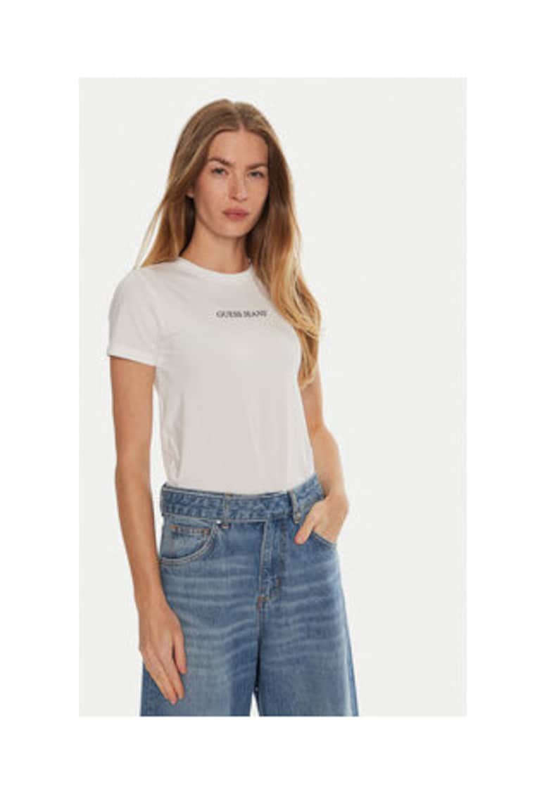 Tricou din amestec de bumbac organic si logo -