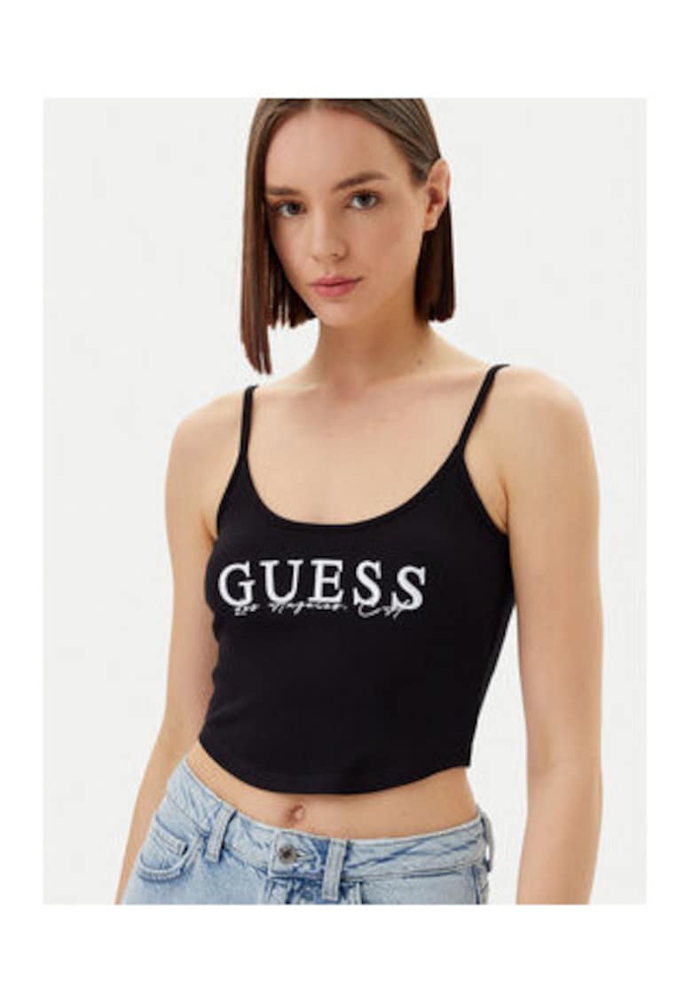 Top crop cu detaliu logo