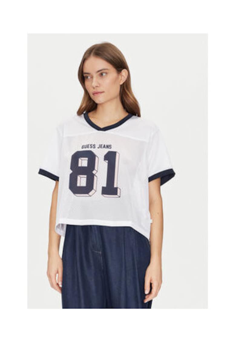 Tricou in V cu imprimeu