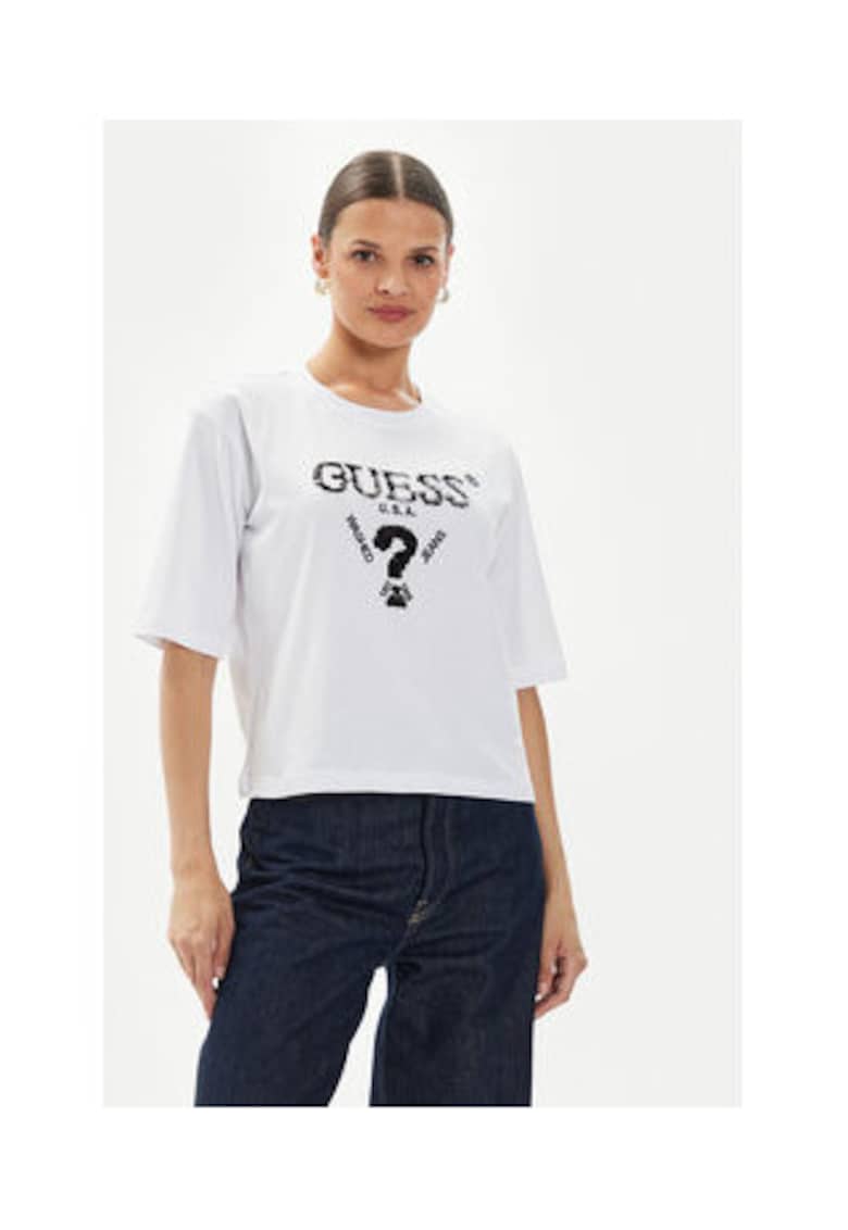 Guess Tricou lejer cu logo imprimat -
